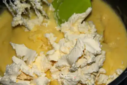 Make Cheese Bean Cake step 5