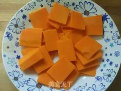 Make Pumpkin rice cake step 0