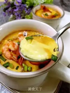 Make Shrimp steamed eggs step 13