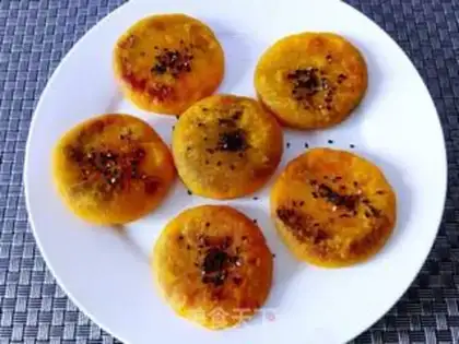 Make Pumpkin bean cake step 5