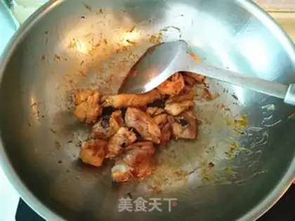 Make Chicken legs burn carrots step 2