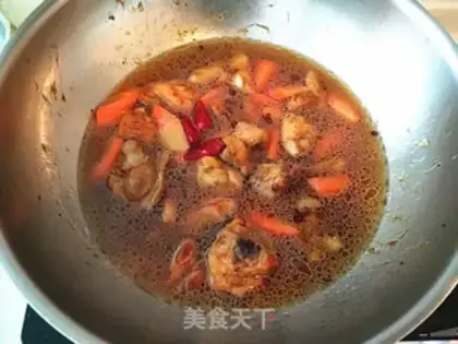 Make Chicken legs burn carrots step 6