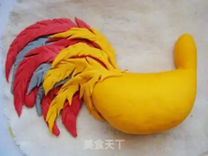 Make Golden chicken-year-old bean bag step 6