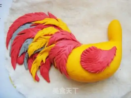 Make Golden chicken-year-old bean bag step 8