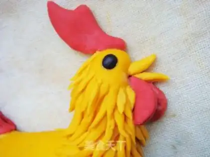 Make Golden chicken-year-old bean bag step 11