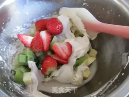 Make Cotton candy cream fruit salad step 5
