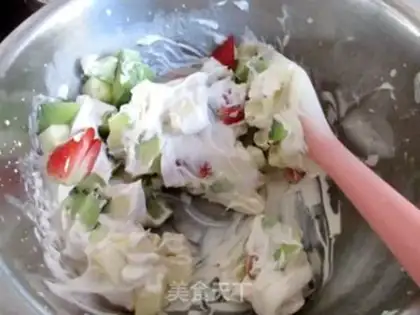 Make Cotton candy cream fruit salad step 6