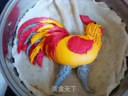 Make Golden chicken-year-old bean bag step 19