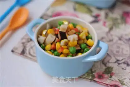 Make Five-colour vegetable grains step 7