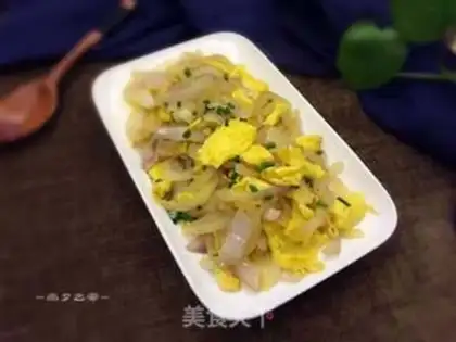Make Onion fried eggs step 7