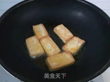 Make Garlic chili tofu step 2