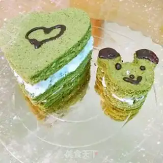 Make Tea cheese cream cake step 9