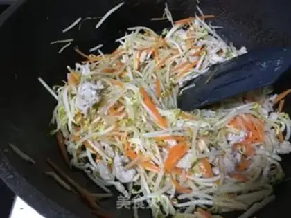 Make Spring burrito sprouts step 9