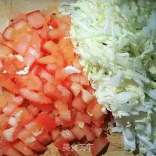 Make Tomato and cabbage step 1