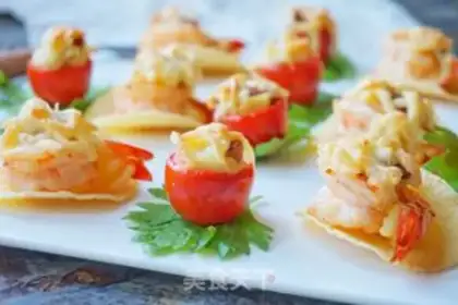 Make Flower shrimp step 12