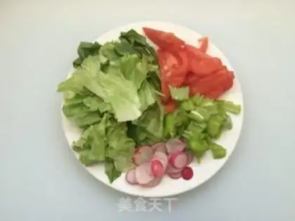 Make Vegetable salad step 1
