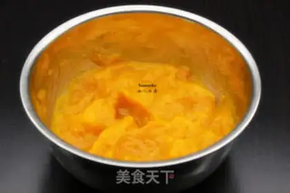 Make Soft pumpkin sesame ball step 1