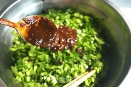 Make Celery leaves step 3