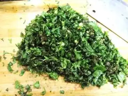 Make Scrambled mushrooms and meat dumplings step 1