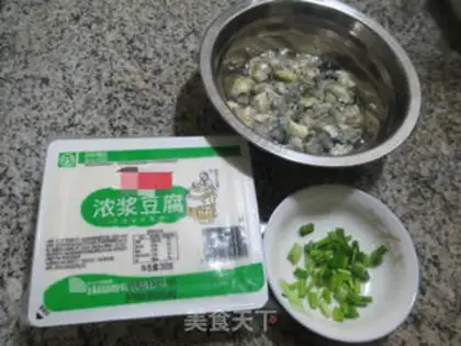 Make Oyster tofu step 0