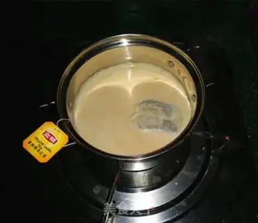 Make Bean milk tea step 4