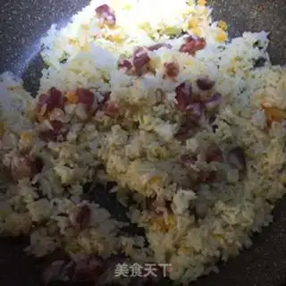 Make Weenie fried rice step 3