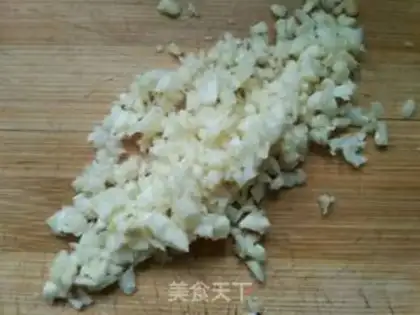 Make Garlic fans are steaming step 1