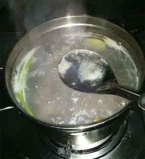 Make Blue radish steak soup step 2