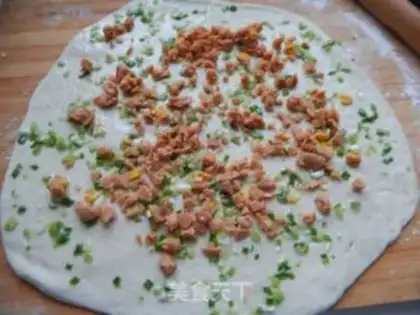 Make Onion ham rolls step 11