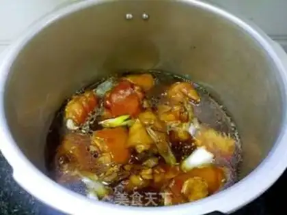 Make Red burning pig hoof step 6