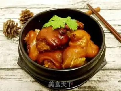 Make Red burning pig hoof step 7
