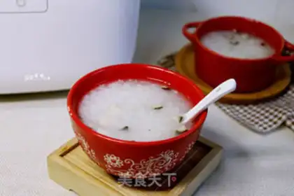 Make Chicken greasy rice congee step 5