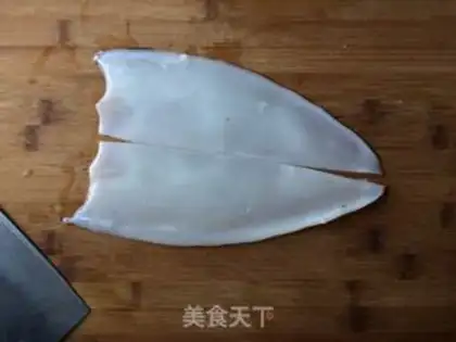 Make Burning fresh squid step 2