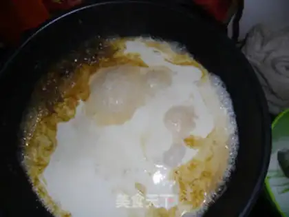 Make Caramel milk tea step 4