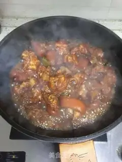 Make Red burning pig hoof step 4