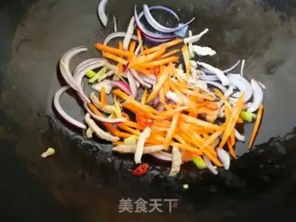 Make Home cuisine noodles step 5