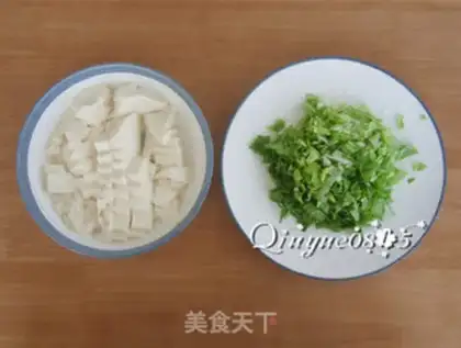 Make Emerald white tofu step 1