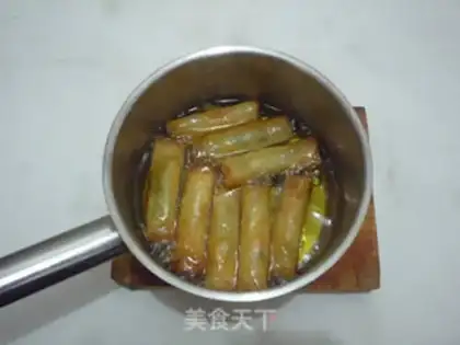 Make Spring rolls step 14