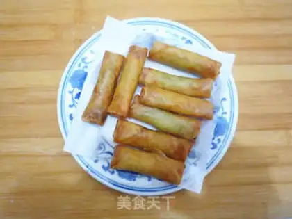 Make Spring rolls step 15