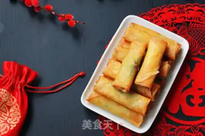 Make Spring rolls step 16