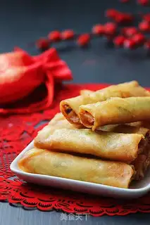 Make Spring rolls step 18