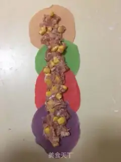 Make Rich rose corn dumplings step 5