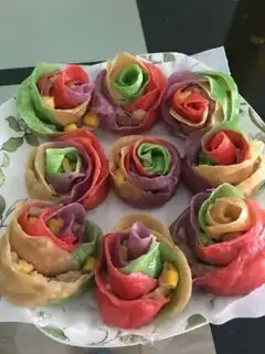 Make Rich rose corn dumplings step 9