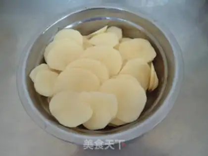 Make Blueberry potatoes step 1