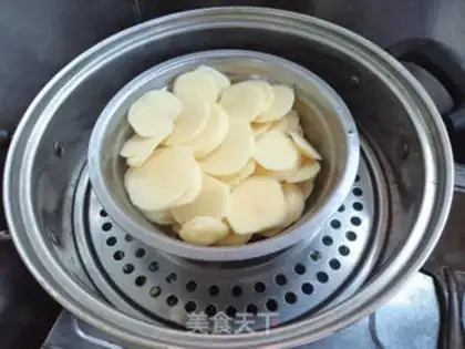 Make Blueberry potatoes step 2