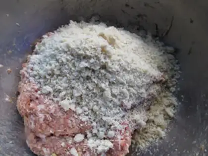 Make The mushroom meatballs step 3