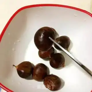 Make Chestnut oatmeal step 0
