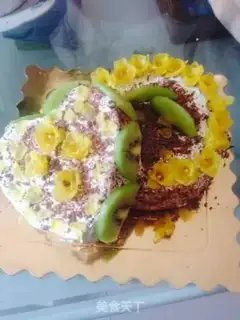 Make Blonde chocolate chip cake step 8