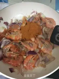 Make Thai curry shrimp step 2
