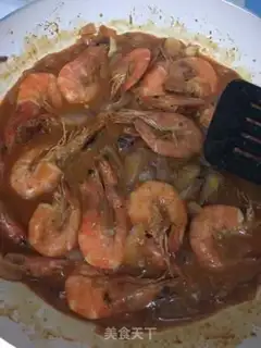 Make Thai curry shrimp step 4